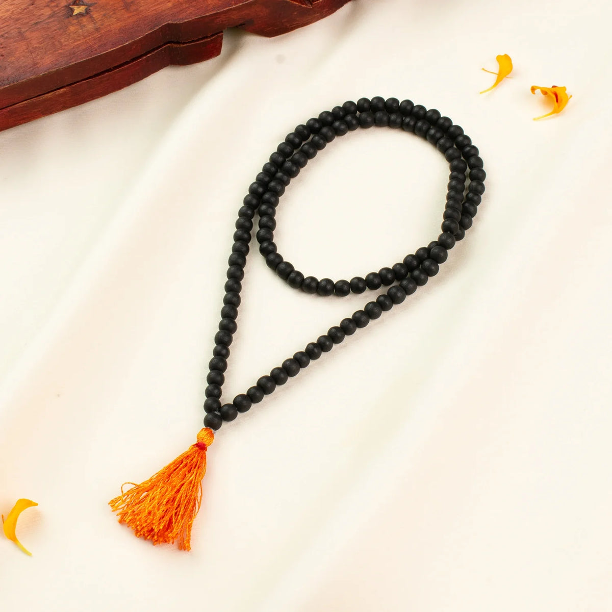 Karungali Malai 6mm for Kids (108+1 Beads) Original Ebony Wood (Govt. Certified)