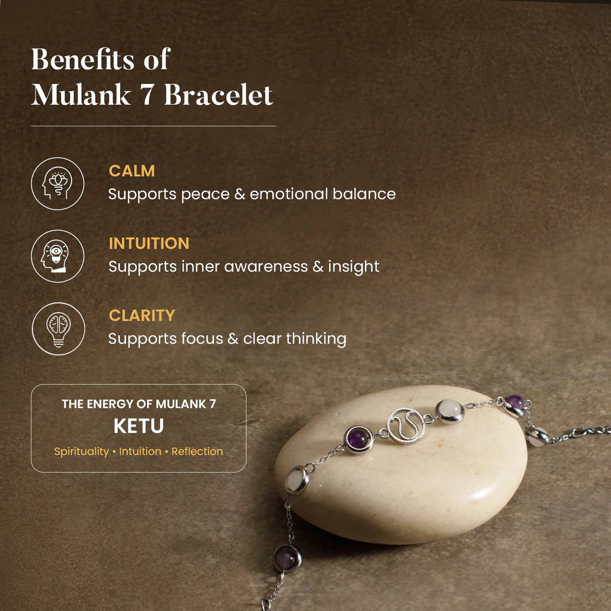 Mulank 7 Ketu | Crystal Bracelet for Women