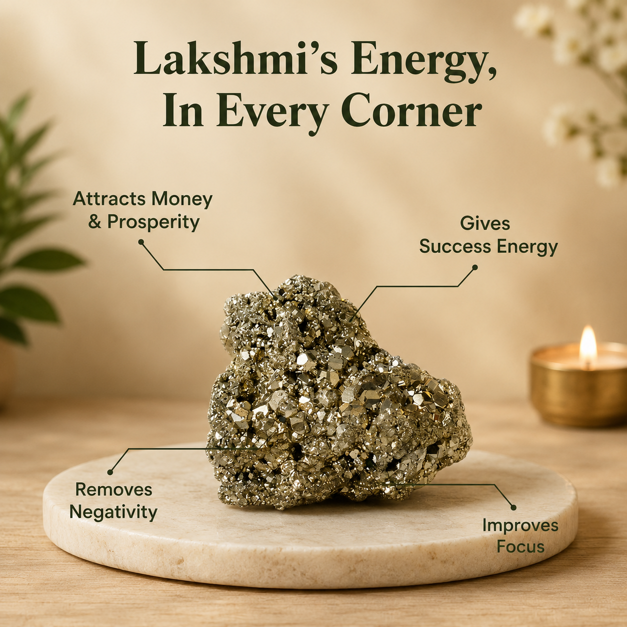 Unlimited Dhan Varsha Combo with Raw Selenite Plate