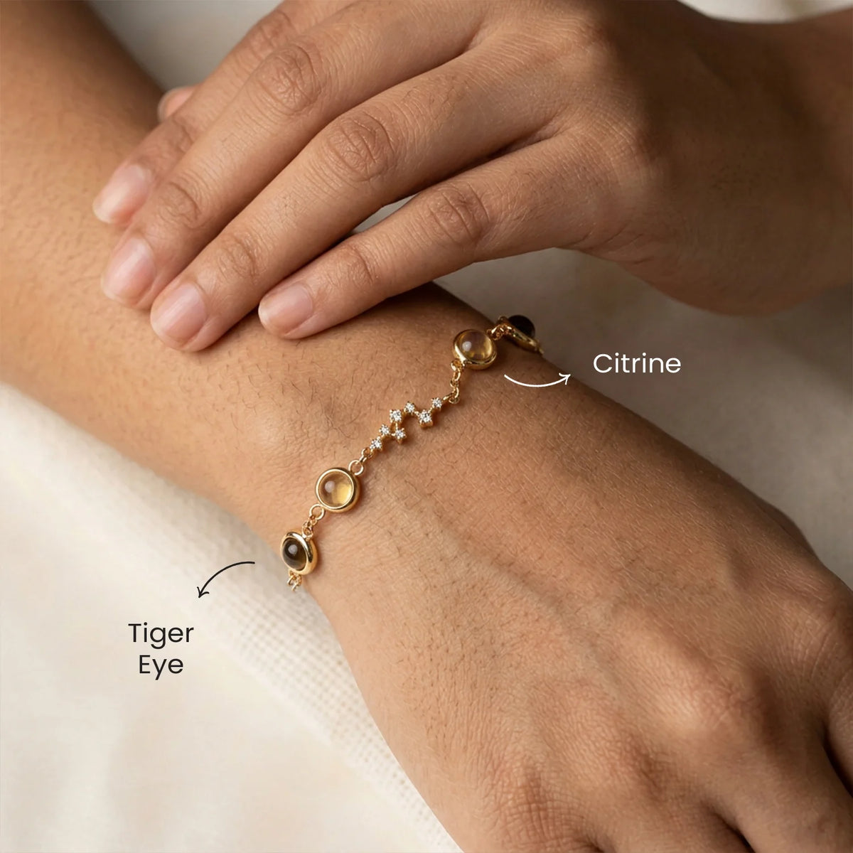 Pisces (मीन राशि) Zodiac Constellation Bracelet for Women