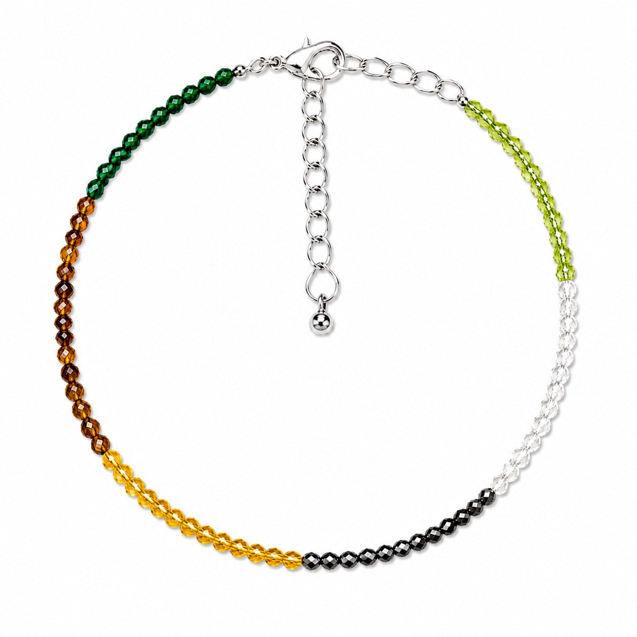 Dhan Yog Anklet – Handmade Natural Pyrite Crystal Anklet for Wealth, Prosperity & Positive Energy