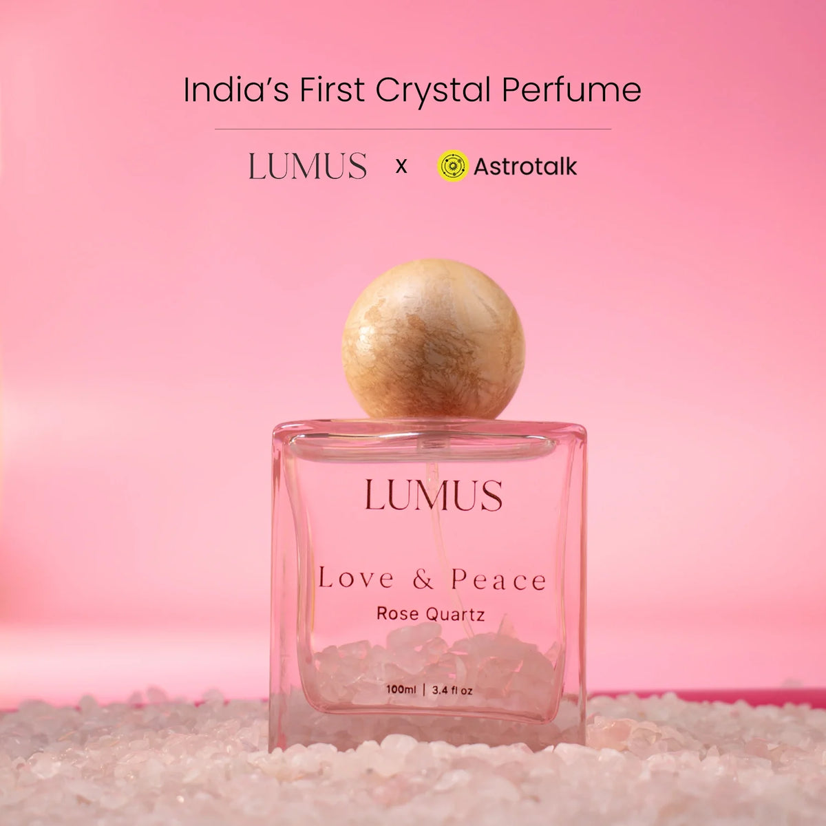Rose Quartz Crystal Perfume by LUMUS