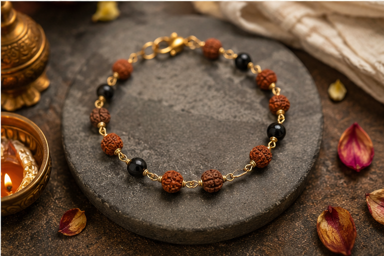 Raw pyraid anklet